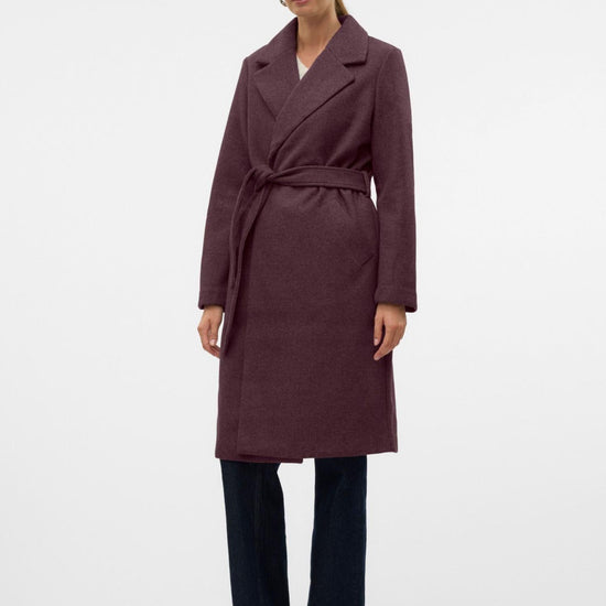 Vero Moda Cappotto Donna Fortuneaya Bordeaux 10278330 Winetasting MELANGE VERO MODA 