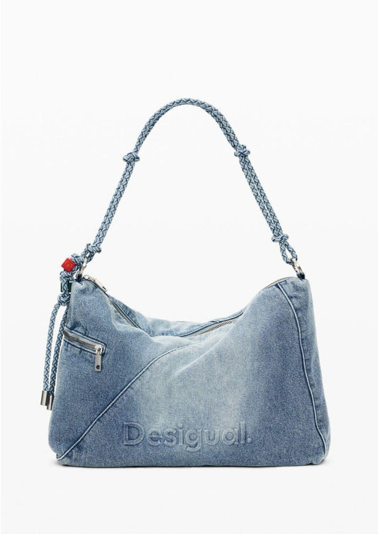 Desigual - Women's Bag Half Logo Denim Leiria 2.0 Light Denim