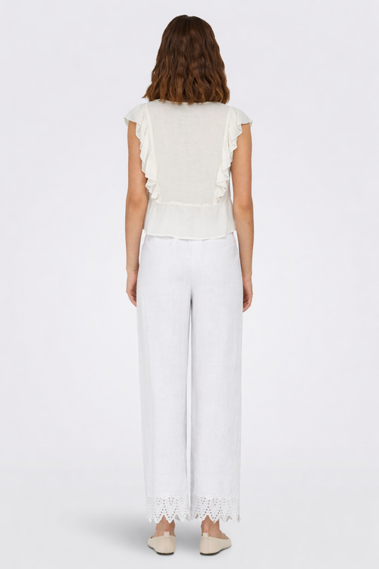 Only - Women's Bright White Trousers
