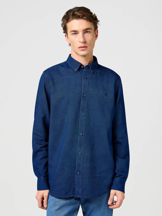 Camicia Oxford Uomo Indaco Oxford