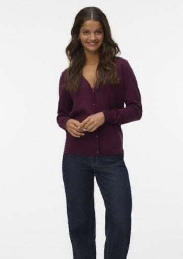 Cardigan Donna Silje Bordeaux