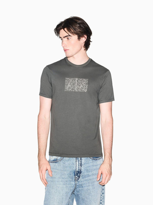 Armani Exchange - Men's Grey Classic Cotton Jersey Slim Fit T-Shirt