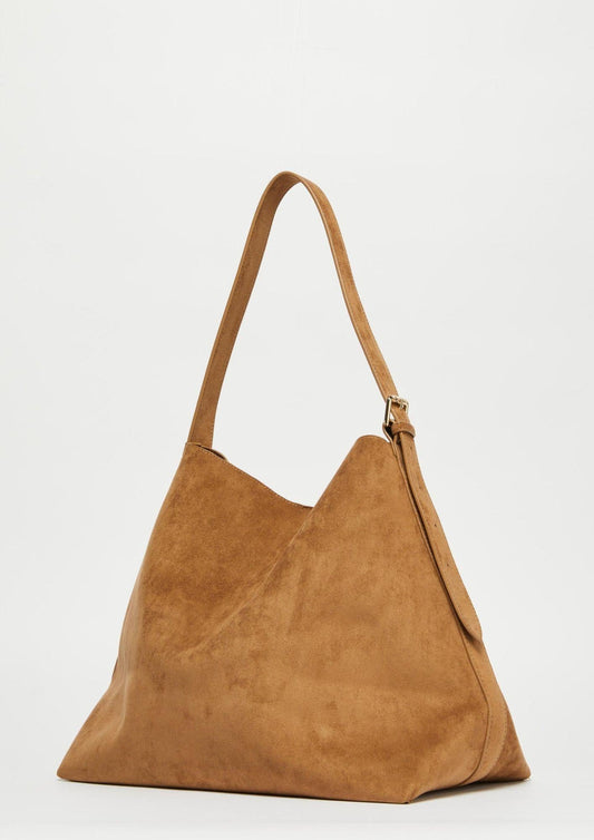 Adelio Women's Camel Maxi Hobo Bag