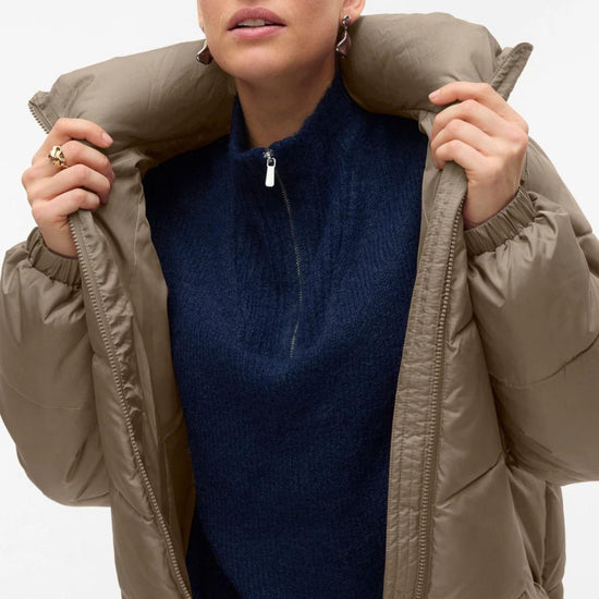 Vero Moda Giacca Invernale Donna Ligario Beige 10309844 Silver Mink VERO MODA 