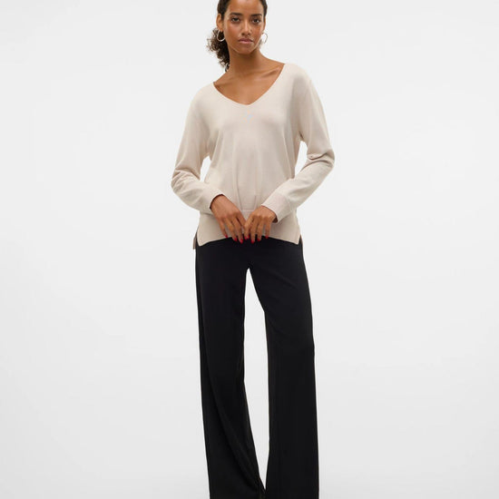 Vero Moda Maglione Donna VMSILJE Grey Moonbeam 10320451 Moonbeam VERO MODA 