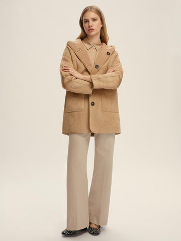 Emme Marella Women's Reversible Caban in Honey