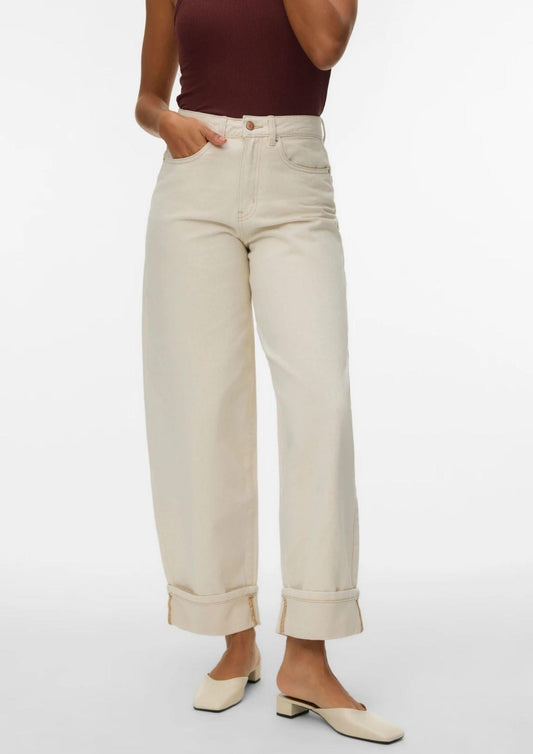 Vero Moda Women's Zelda Ecru Jeans