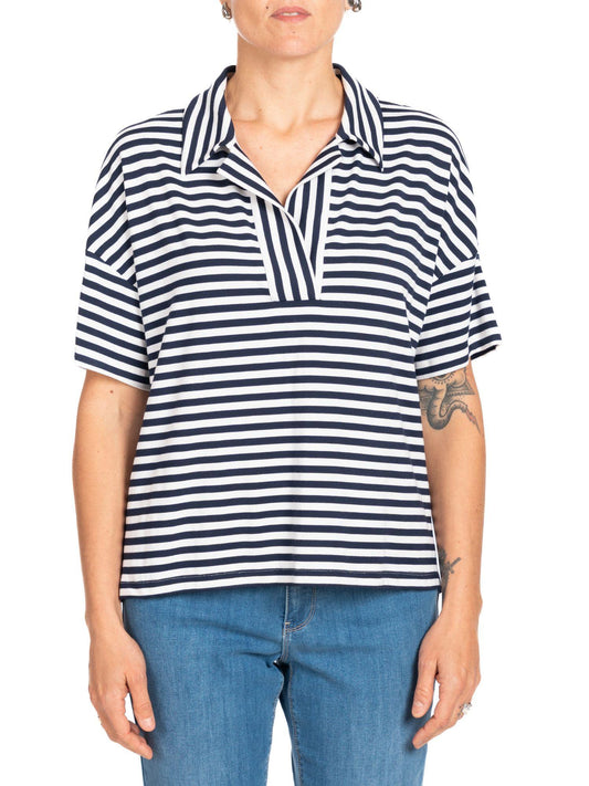 Diana Gallesi - Maglia Donna Bianca e Blu