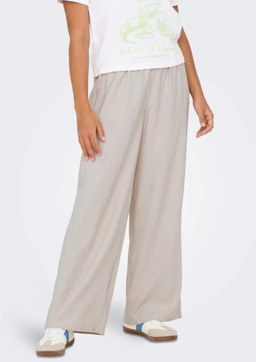 Only - Pantalone Donna Aris Grigio Pietra Pomice