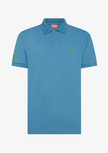 Sun68 Polo Uomo Blu Avio