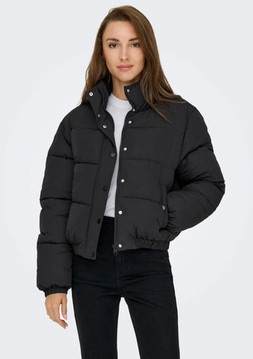 Jacqueline De Yong Giacca Invernale Donna Moon Nera