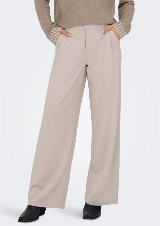 Jacqueline De Yong - Women's Geggo Grey Trousers