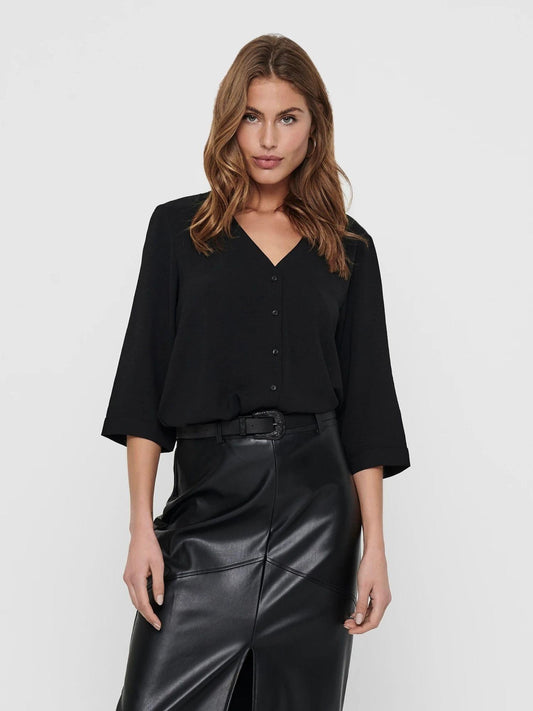 Jacqueline De Yong Women's Shirt Black Jdylion