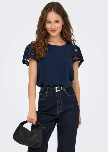 Jacqueline De Yong - Maglia Donna Hannah Blu