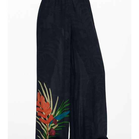 Desigual Pantaloni lunghi tropicali Donna Nero 25SWMW02 2000 DESIGUAL 