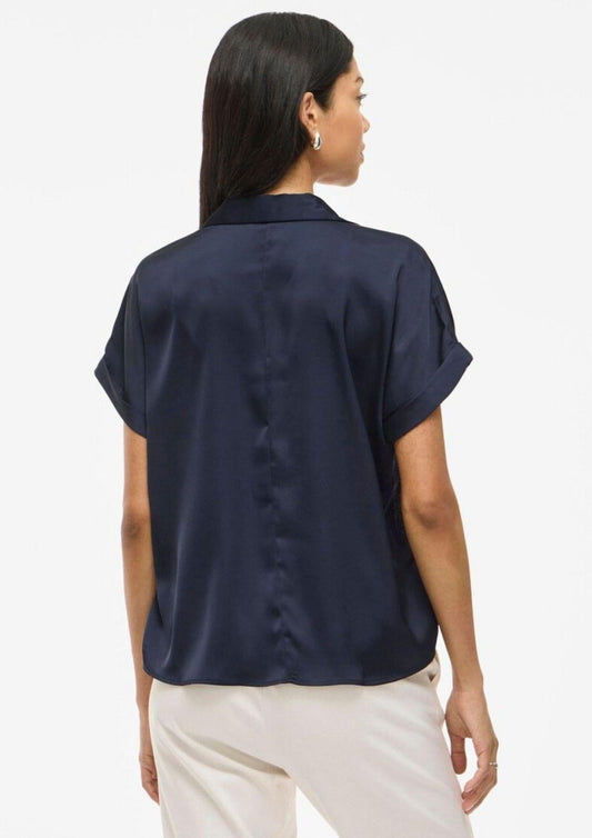 Vila - Women's Enna Navy Blue Shirt