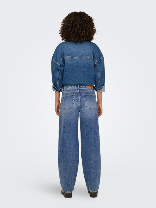 Jeans Straight fit Donna Medium Blue Denim