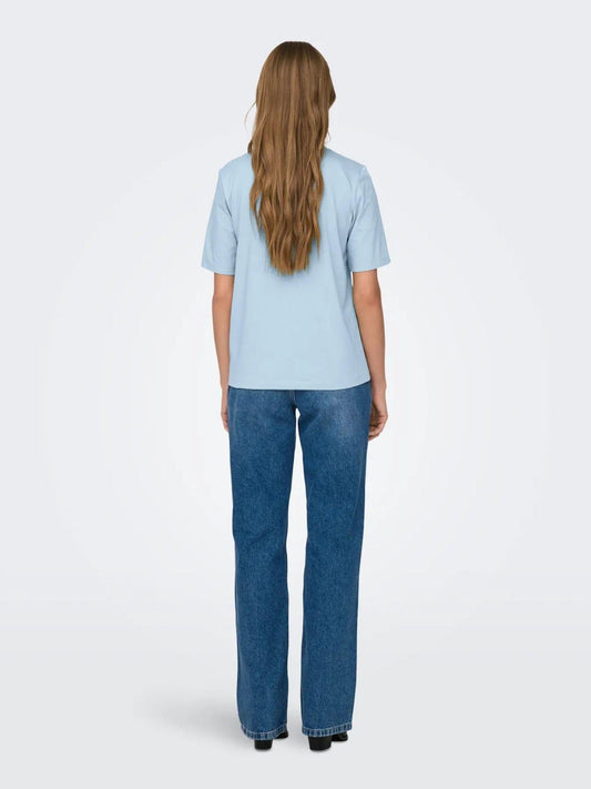 Only - Women's T-Shirt Cashmere Blue