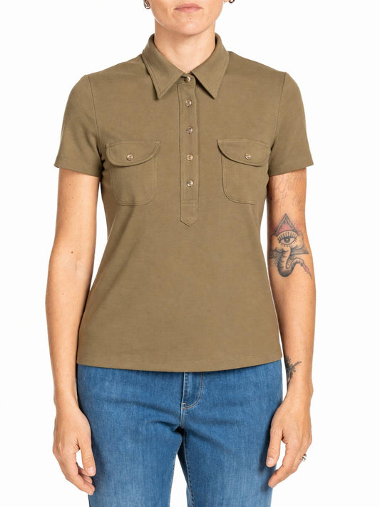 Diana Gallesi - Polo Donna Verde Militare
