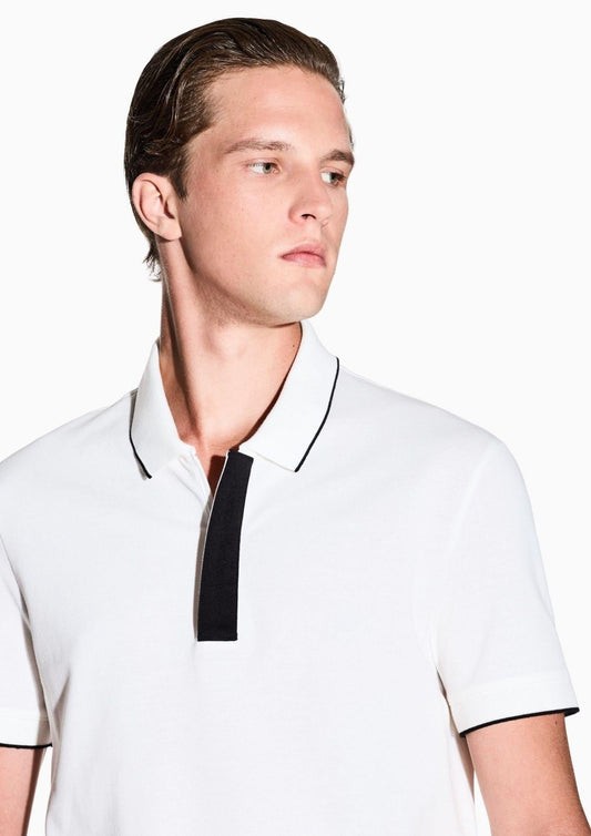 Armani Exchange - Men's White Polo Shirt