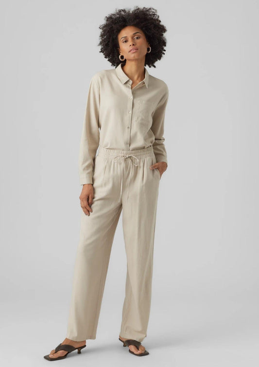 Vero Moda - Women's Jesmilo Grey Trousers