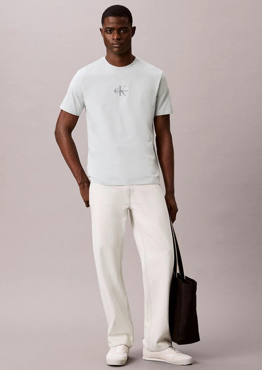 Calvin Klein - Maglia Uomo Azzurro Polvere