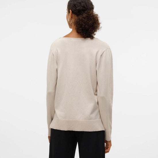 Vero Moda Maglione Donna VMSILJE Grey Moonbeam 10320451 Moonbeam VERO MODA 