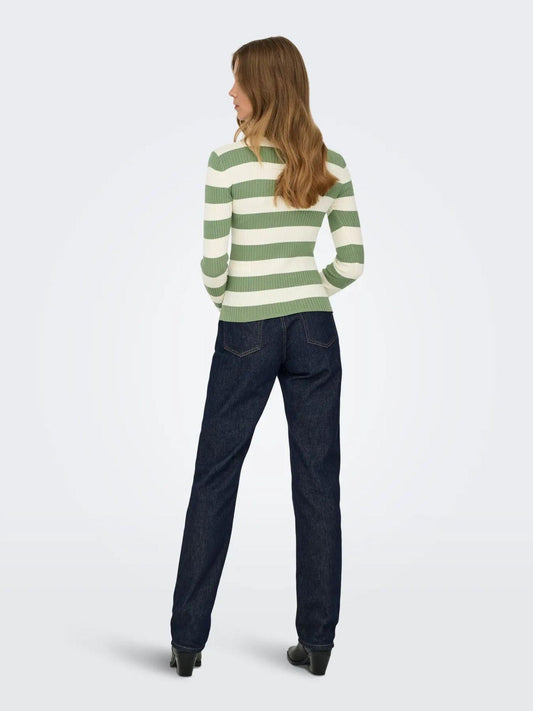 Jacqueline De Yong - Women's Hedge Green Plum Sweater