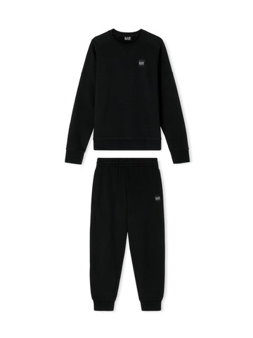 EA7 Emporio Armani Tuta Uomo Visibility in misto cotone Nero