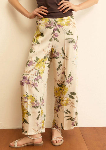 Emme Marella - Pantalone Donna albero Bianco Lavanda