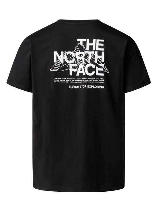 The North Face T-Shirt Mountain Sketch Uomo Nero