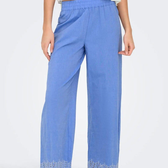Pantalone Donna Blu 15343184 Blue Bonnet ONLY 