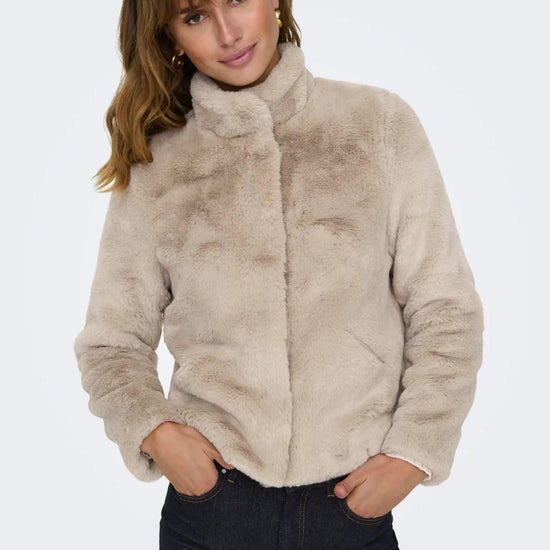 Only Giacca Invernale Donna Onlnewvida Beige 15295423 Humus ONLY 
