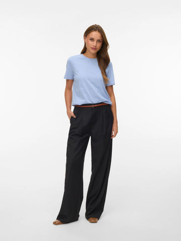 Vero Moda T-Shirt Donna Brunnera Blue Vmpaulina