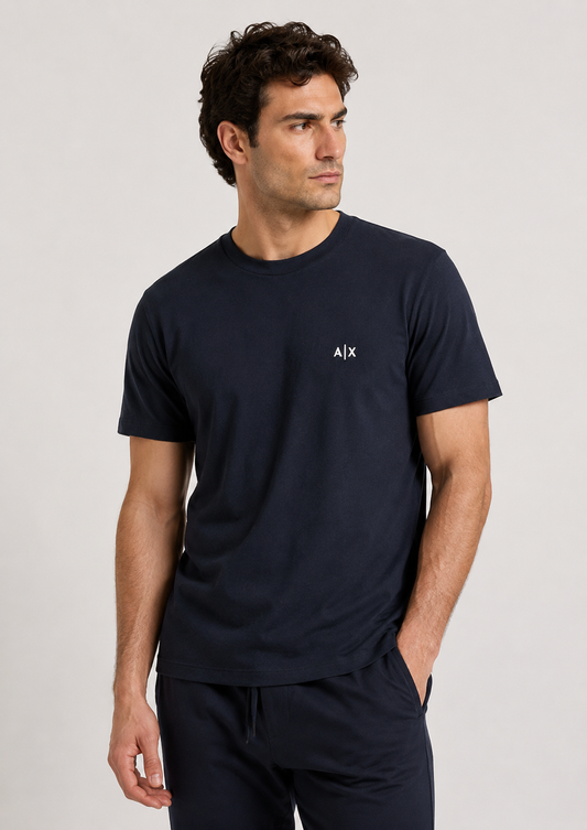 Armani Exchange - Maglia Uomo Blu Navy