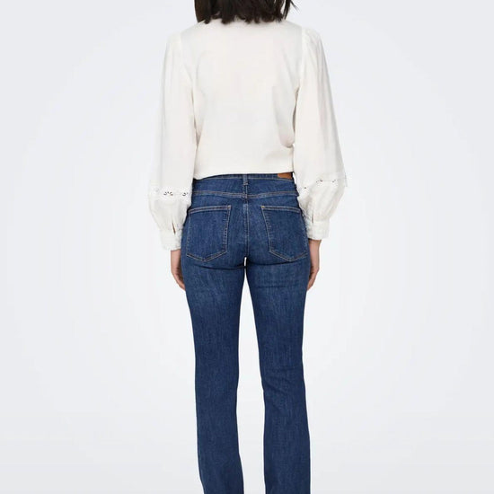 Jeans Donna Only Onlann Blu Denim Scuro<BR/> 15337824 Dark Blue Denim ONLY 