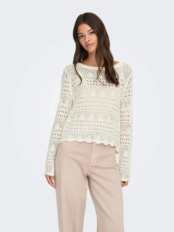 Jacqueline De Yong Maglia Donna Eggnog Jdysun