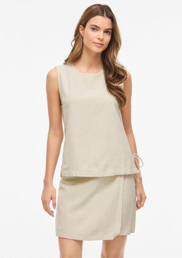 Vila - Camicia Donna Prisilla Beige