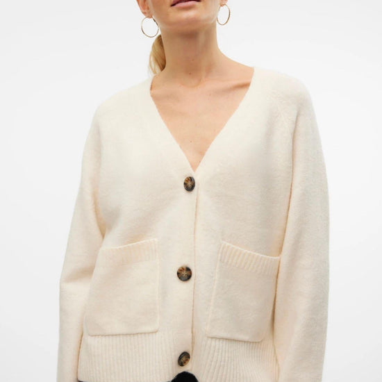 Vero Moda Cardigan Donna Boom Beige 10320457 Birch MELANGE VERO MODA 