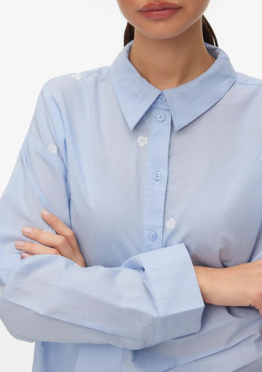 Vero Moda - Camicia Donna Brunnera Blue