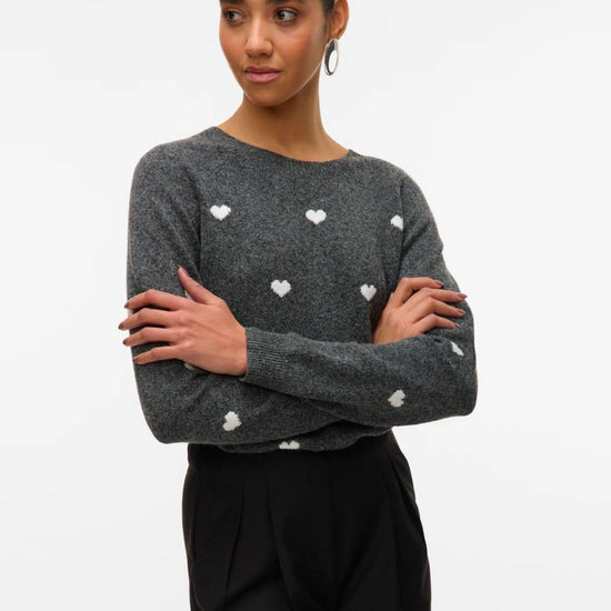 Vero Moda Pullover Donna Doffy Grigio Scuro 10330790 Dark Grey Melange VERO MODA 