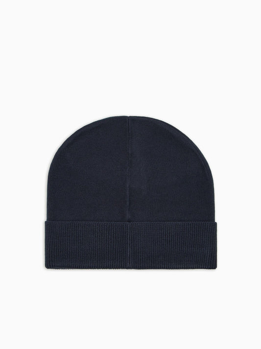 EA7 Emporio Armani Beanie Visibility con maxi logo EA7 Blu