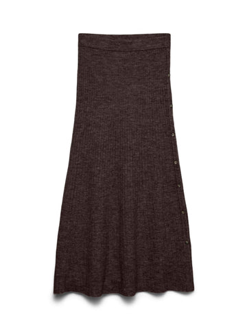 Vero Moda VMSALLY Gonna midi Donna Brown Chocolate Torte