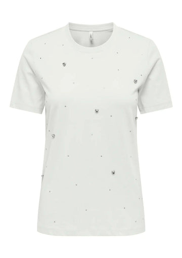 Only - T-Shirt Donna Filizza Bianca