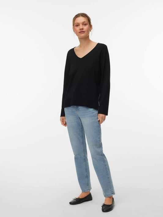 Vero Moda - Women's Black Silje Sweater