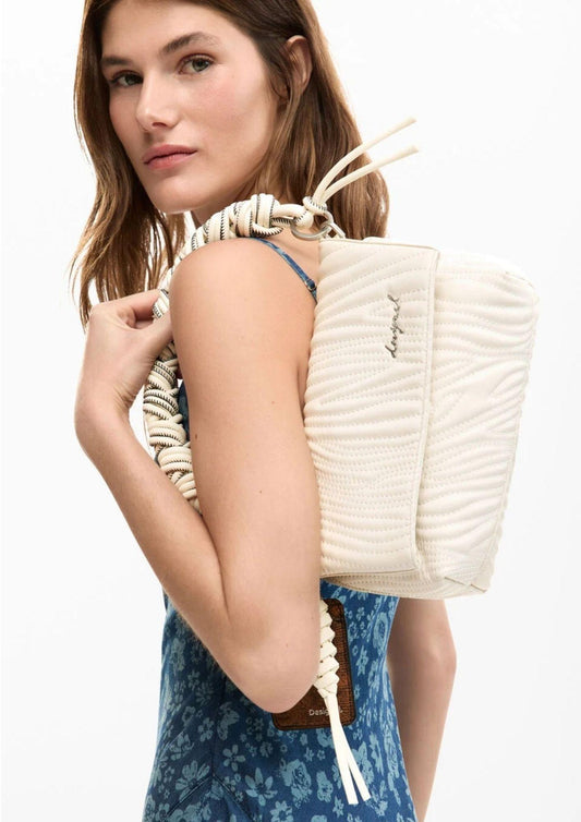 Desigual - Borsa Donna Bag Helium Trokel Ecru