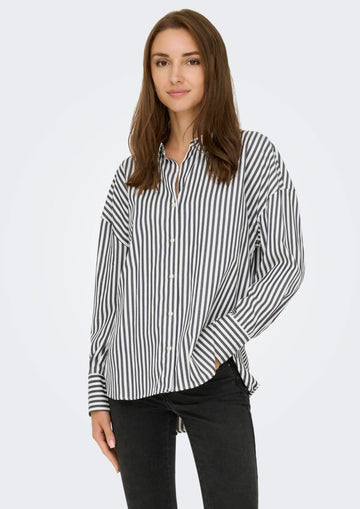 Jacqueline De Yong Camicia Donna Vesper Bianca a righe