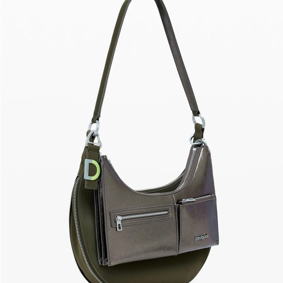 Desigual Borsa media bicolore rimovibile Donna Verde 25WAXPAH 4091 DESIGUAL 