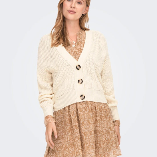 Jacqueline De Yong JDYJUSTY Cardigan Donna Bianco Eggnog 15200418 Eggnog JACQUELINE DE YONG 