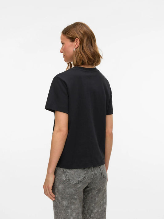 Vero Moda AWNAIMA T-Shirt Donna Nero 10294544 Black VERO MODA 
